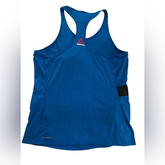 Reebok Tank Top Womens Large Racerback Blue Crossfit Workout Top ActivChill - Picture 5 of 6